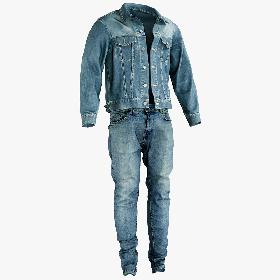 Jeans Jacket 2 3D model